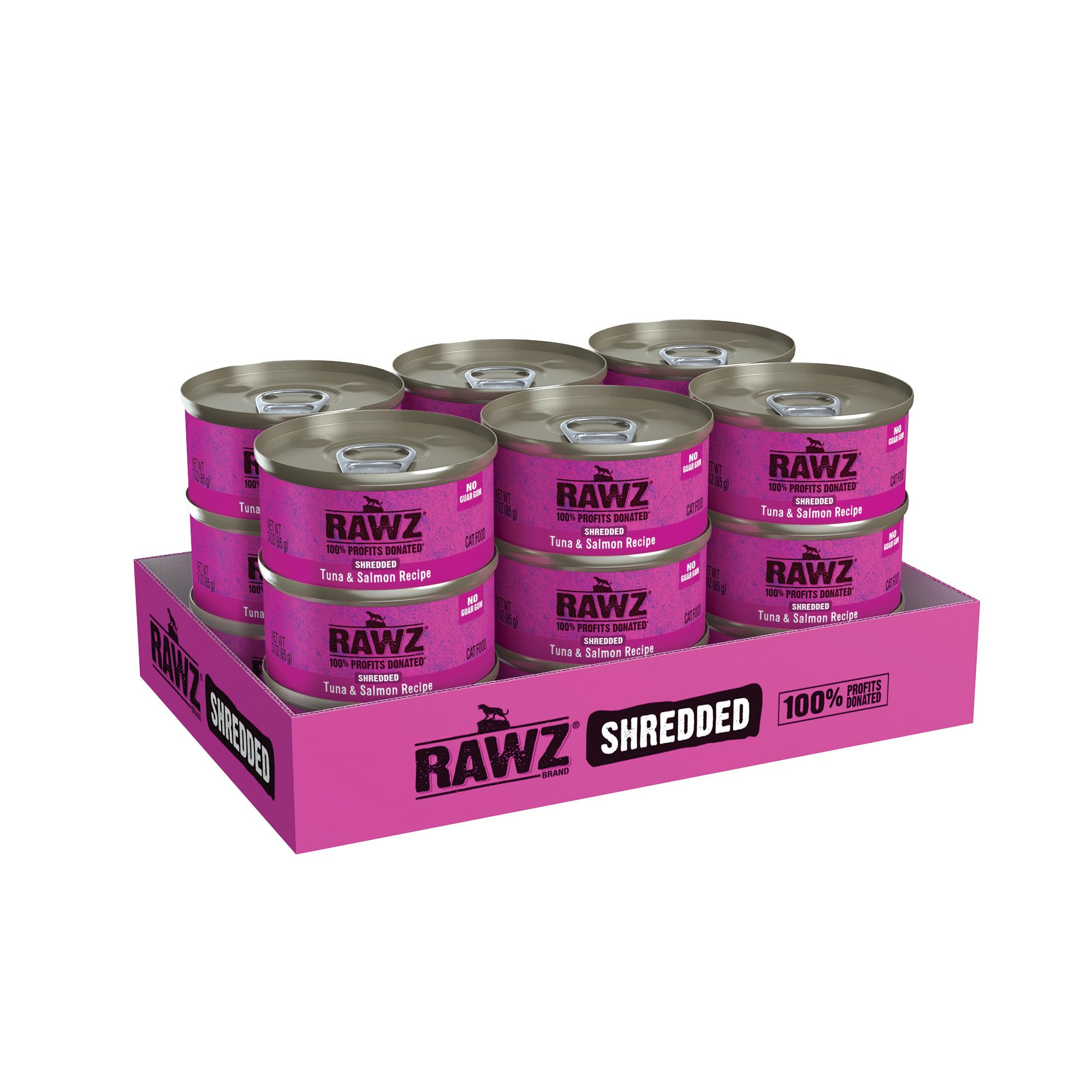 Rawz 18-count case packaging highlights value and convenient feeding routine for busy households.