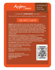 Rawz Aujou pouch-2 display emphasizes portion control for cat feeding routines