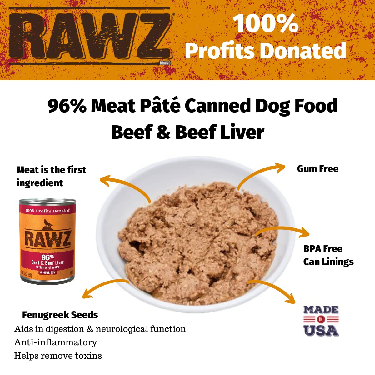 Rawz beef liver wet food cans emphasize rich flavor for meat-loving dogs.