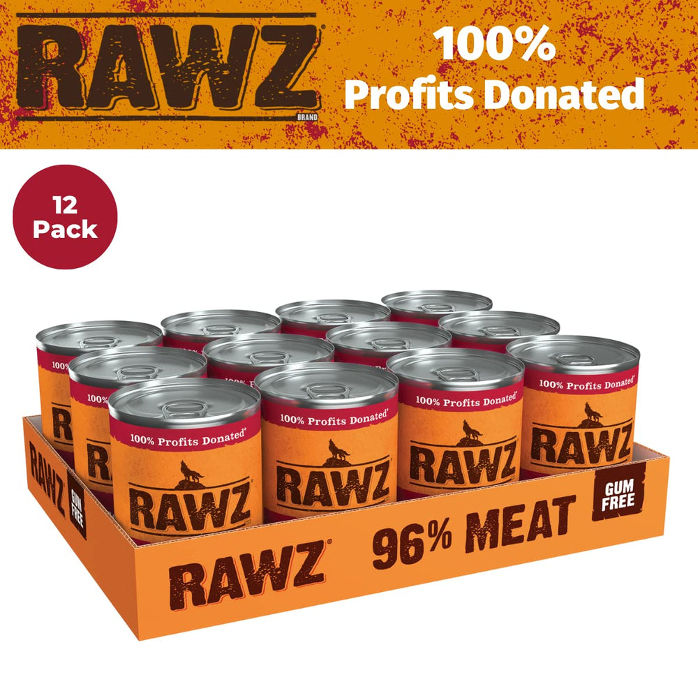 Rawz wet dog food served in a bowl highlights easy serving and palatable texture.