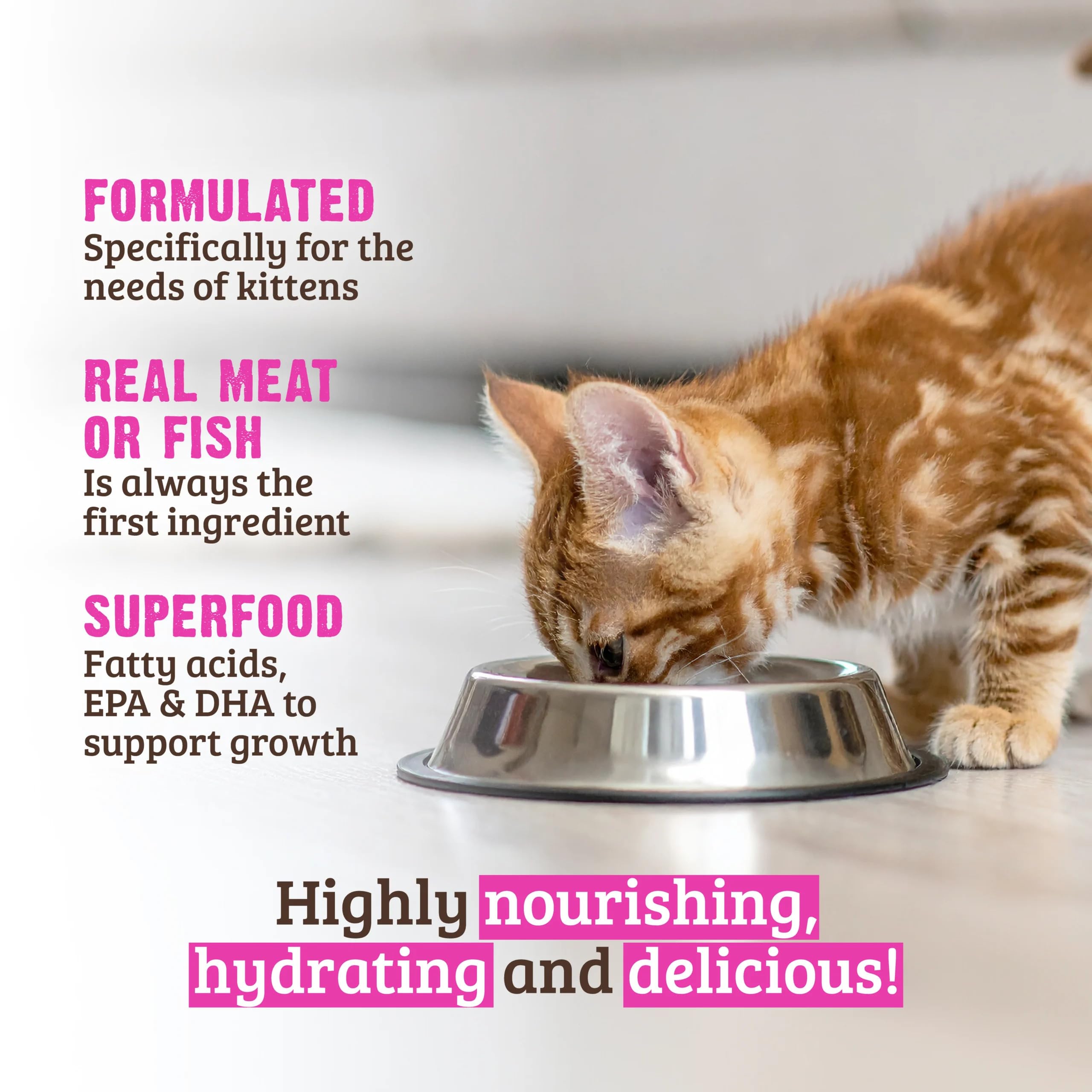 Rawz kitten pate healthy-hydration promotes steady water intake with moist paté