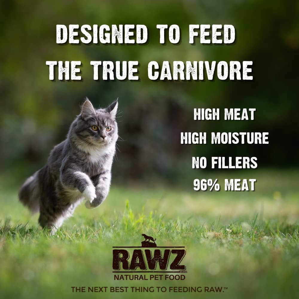 Rawz chicken serving bowl ready-to-serve convenient cat meal.