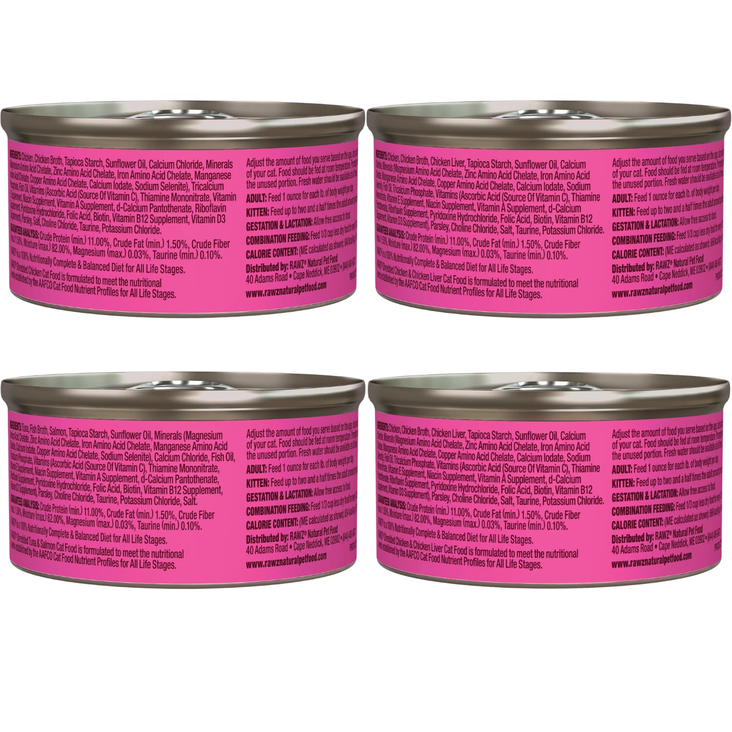 Rawz chicken-liver flavor can close-up with savory aroma for meals.