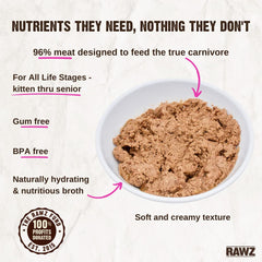 RAWZ gum-free BPA-free can design ensures purity