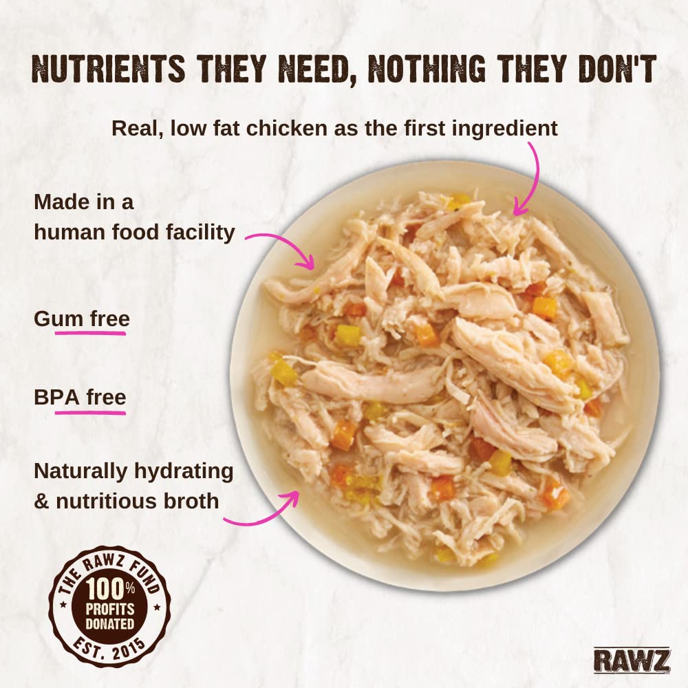 Rawz real meat ingredients close-up emphasizes grain-free nutrition