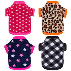 Rbenxia puppy warm sweater close-up on soft polar fleece texture