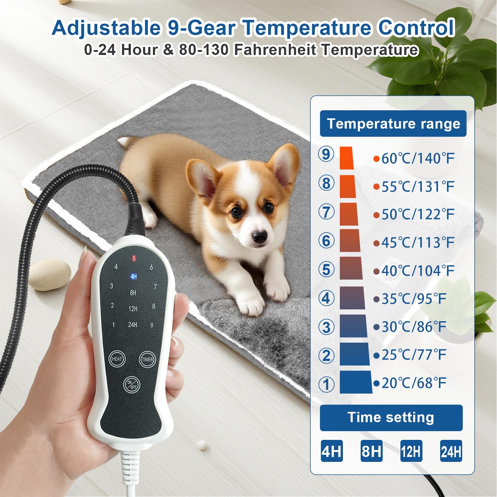 RC SLL adjustable thermostat settings enable customizable warmth