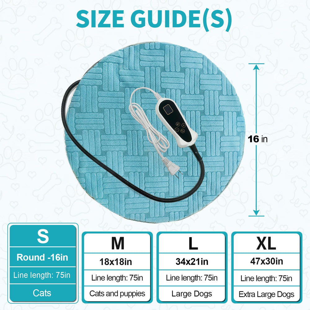 RC SLL cat heating pad easy clean design simplifies maintenance for busy households.