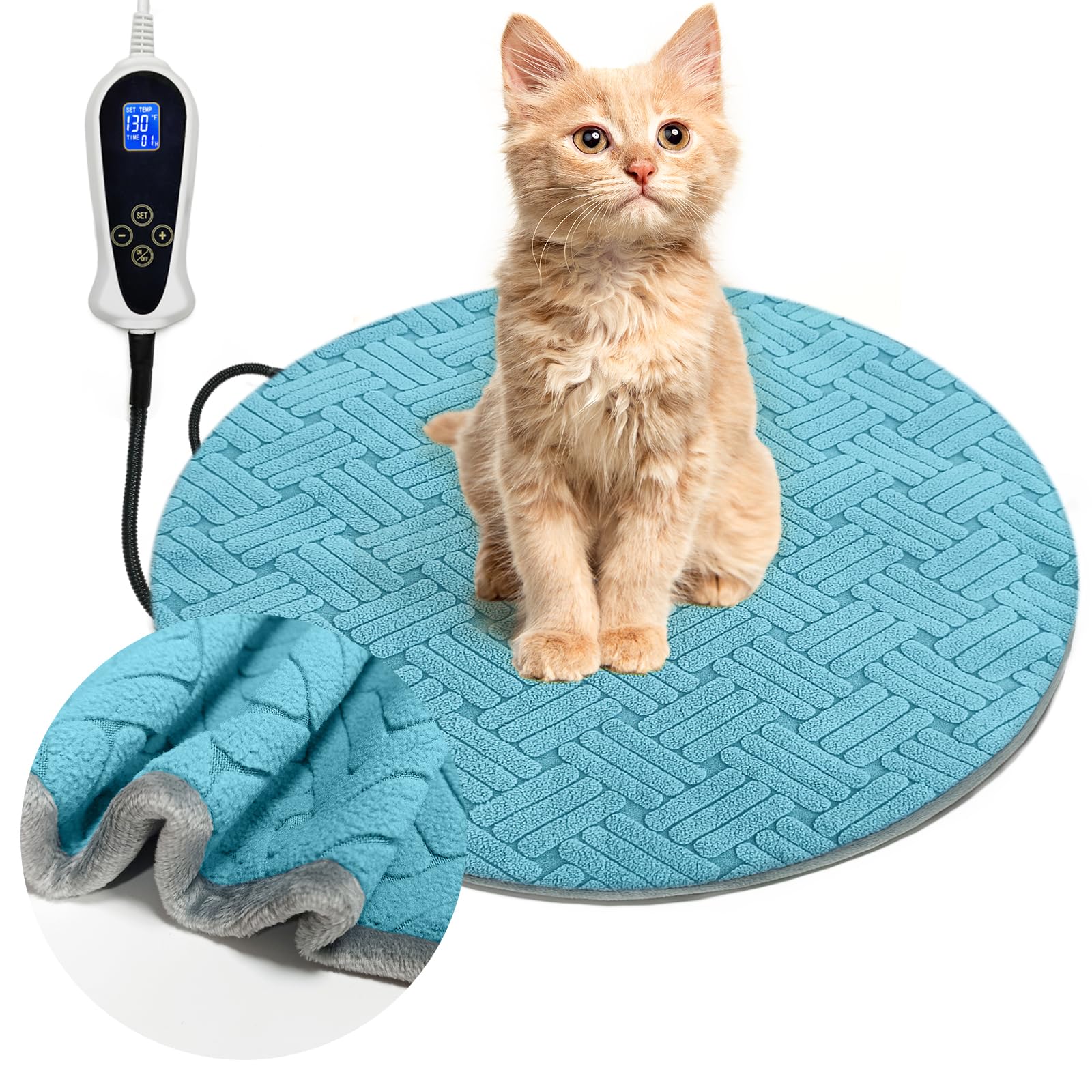 RC SLL cat heating pad smart thermostat overview offers precise warmth and convenience.
