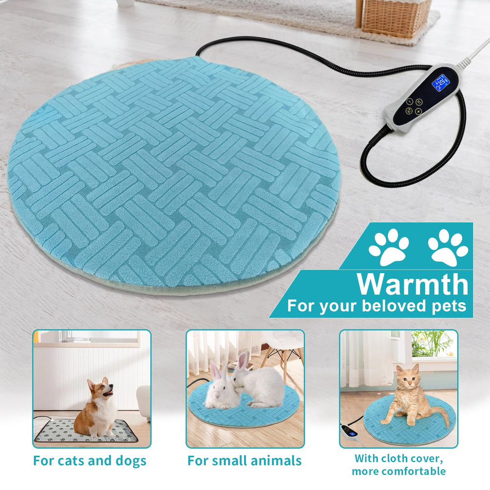RC SLL cat heating pad winter warmth use case shows comforting warmth on cold days.