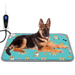 RC SLL dog heating pad with thermostat display for precise warmth