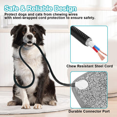 RC SLL dog heating pad safety feature close-up highlights intelligent thermostat
