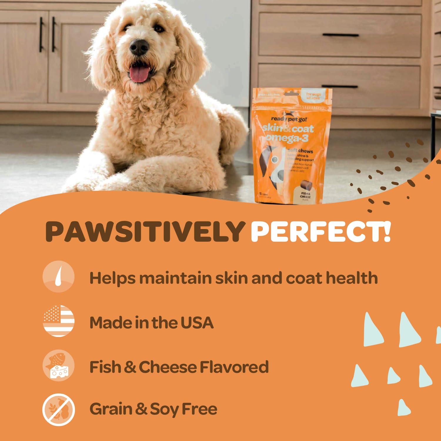 Ready Pet Go! NASC badge image reinforces trusted pet supplement.