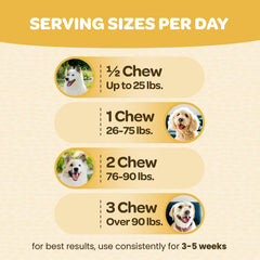 Ready Pet Go Turmeric for Dogs chews include collagen for flexible joints and skin support.