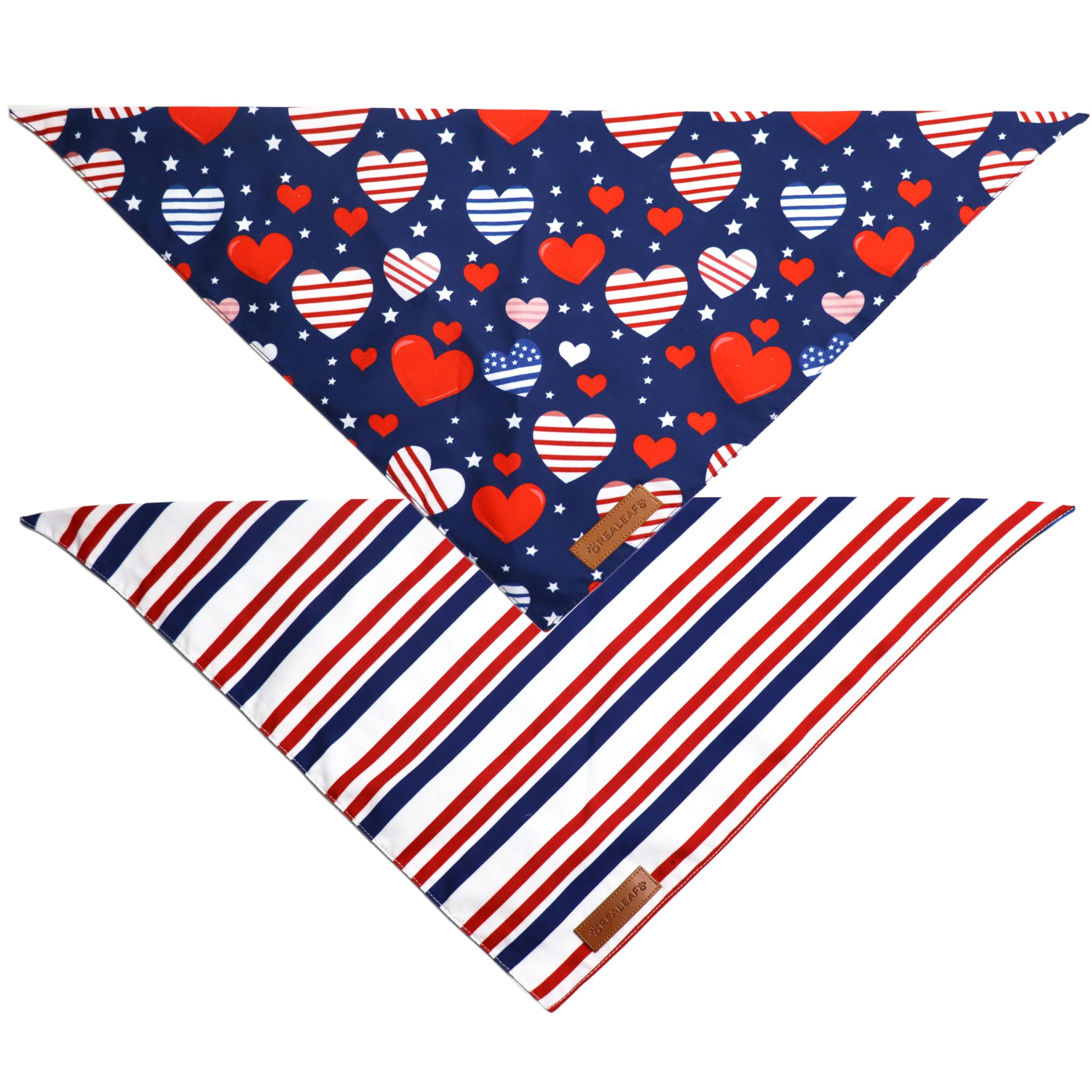 Bandana Realeaf con tallas pequeñas, medianas y grandes para diferentes cuellos.