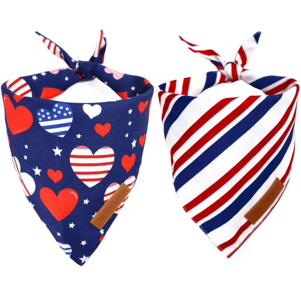 Bandanas Realeaf en pack de dos para perros, listo para combinar estilos.