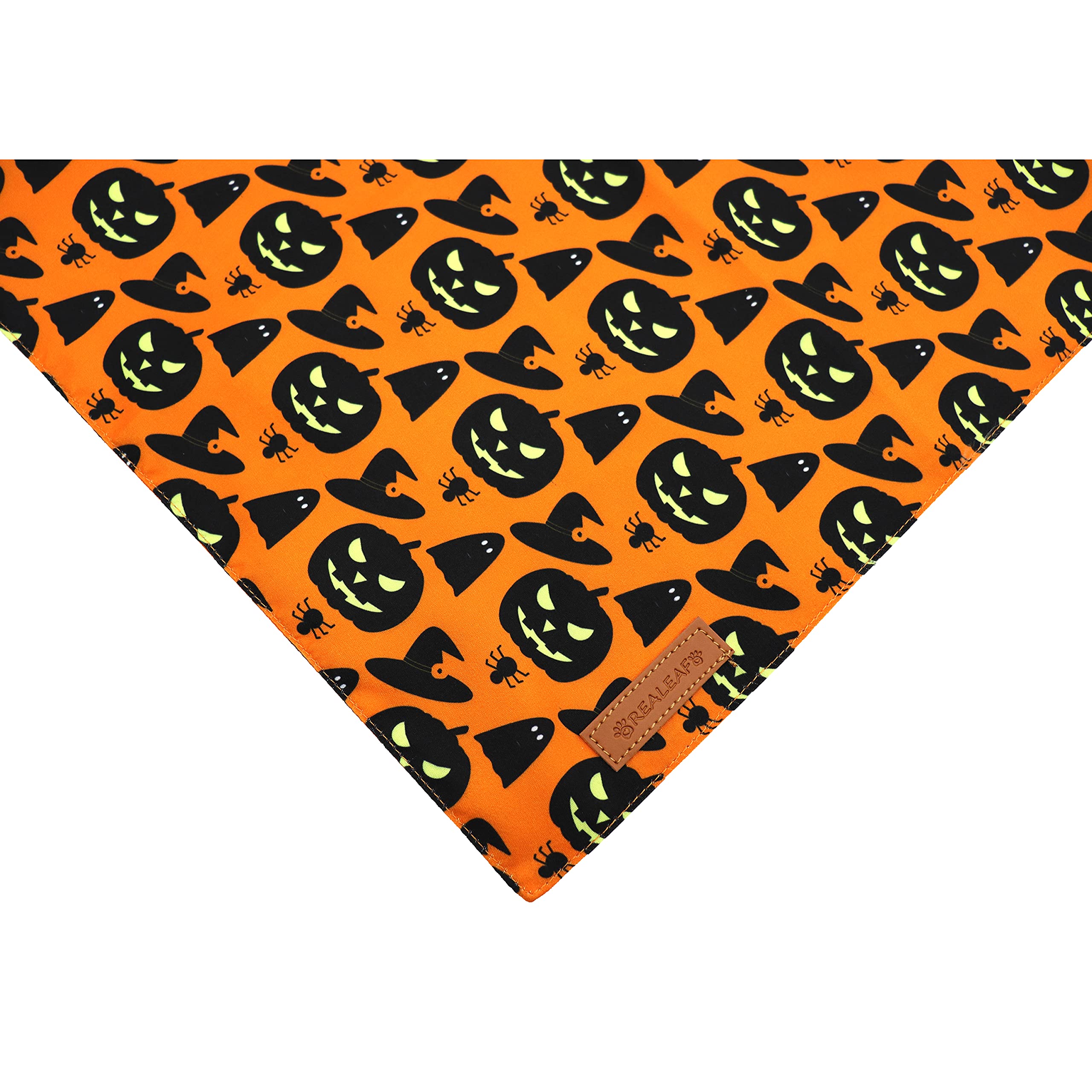 Realeaf dog bandana triangle reversible design offers two looks in one