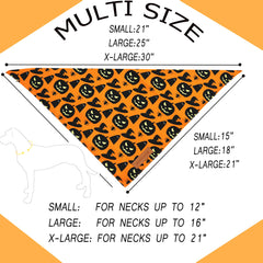 Realeaf Halloween Dog Bandana spider web pattern adds playful seasonal flair