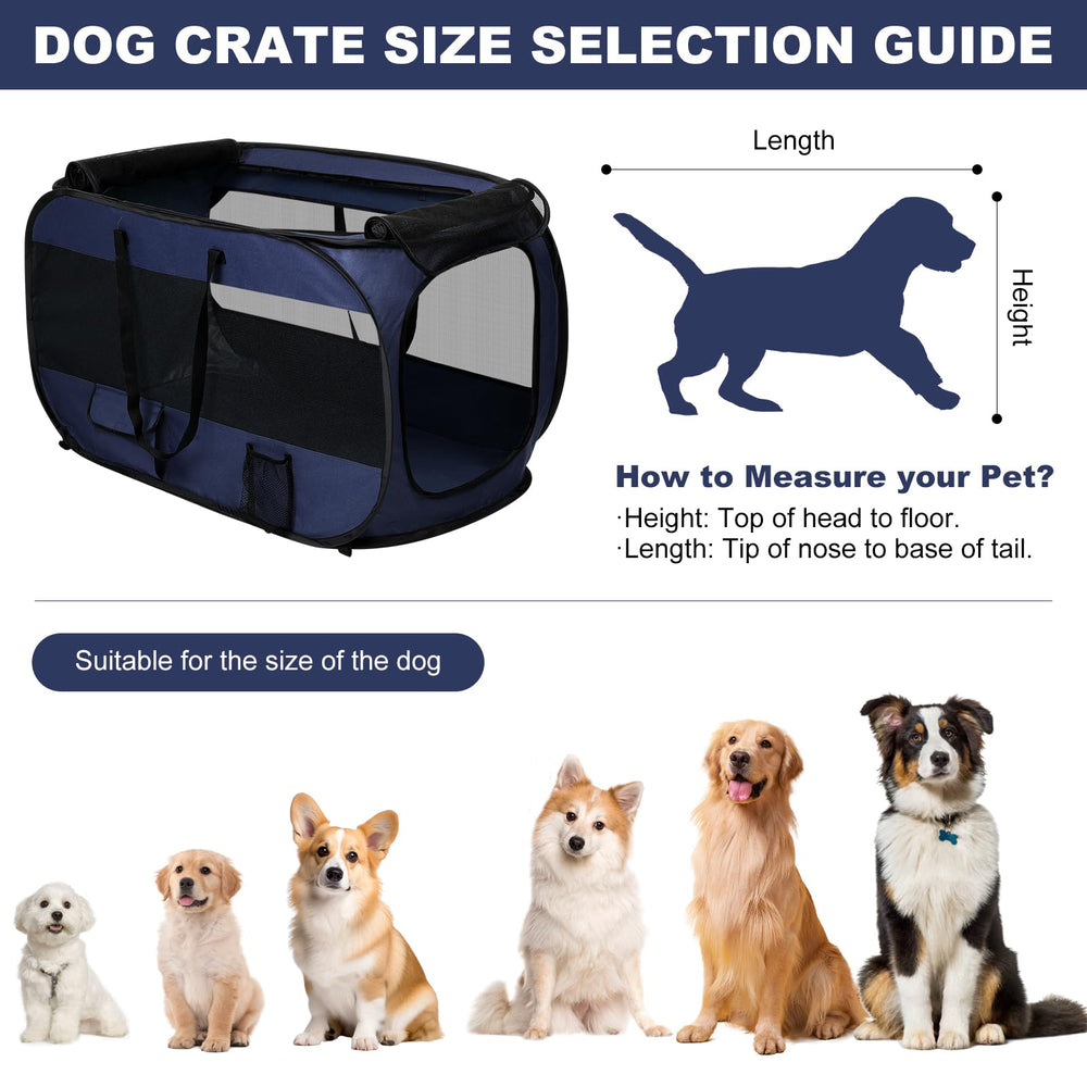 Realife dog enclosure side pockets hold treats and leash for convenience.