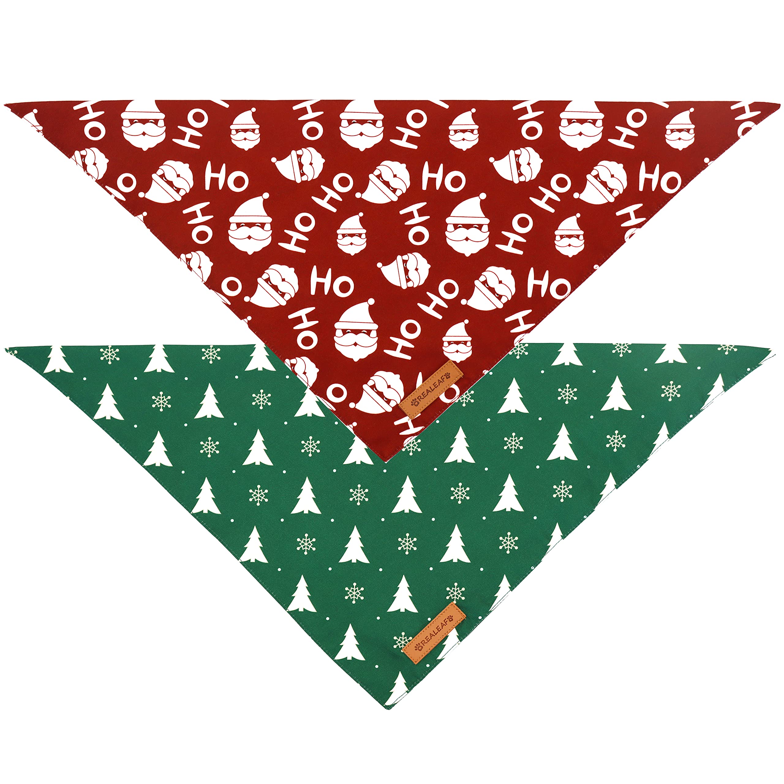 Bandana para perro Realeaf con ajuste múltiple para diferentes cuellos.