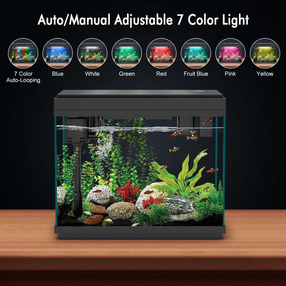 Rechale smart aquarium smart touch control for precise light, temperature, and mist settings