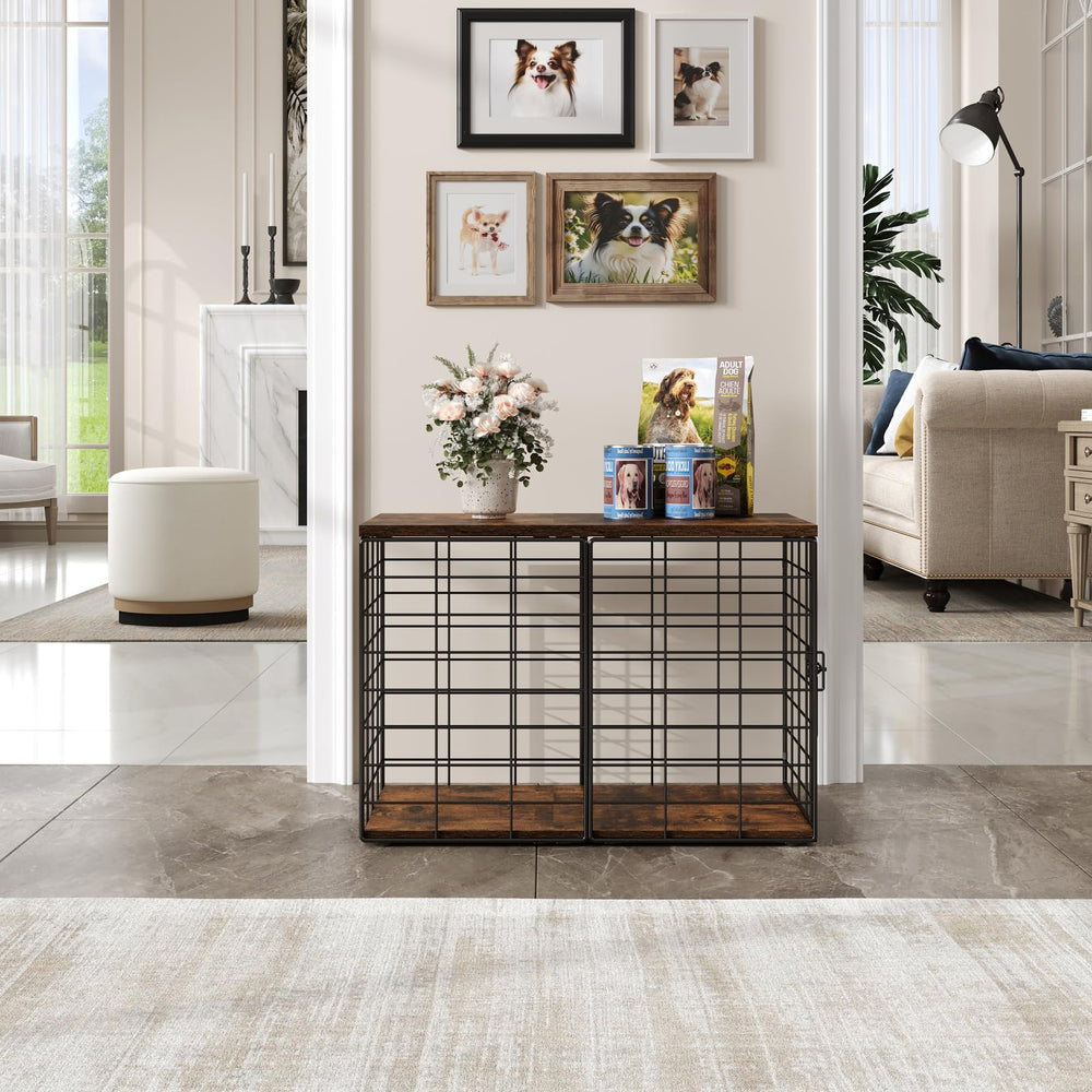 Rechgosh stylish dog crate integrated into room décor for a seamless look.