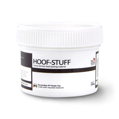 Red Horse Hoof-Stuff fibrous texture adheres to the hoof during treatment.