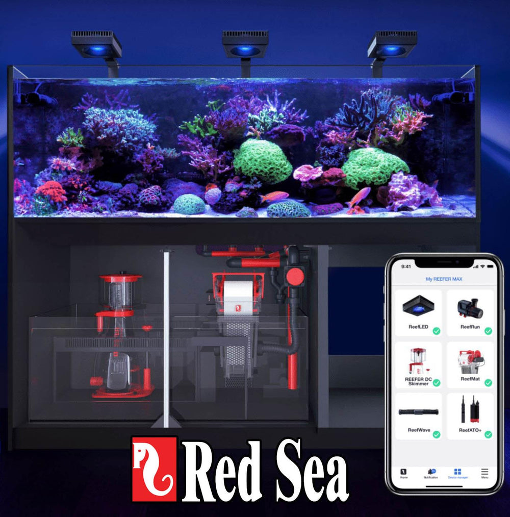 Red Sea Coral Pro Reef Salt Mix packaging highlights advanced formula for coral health.