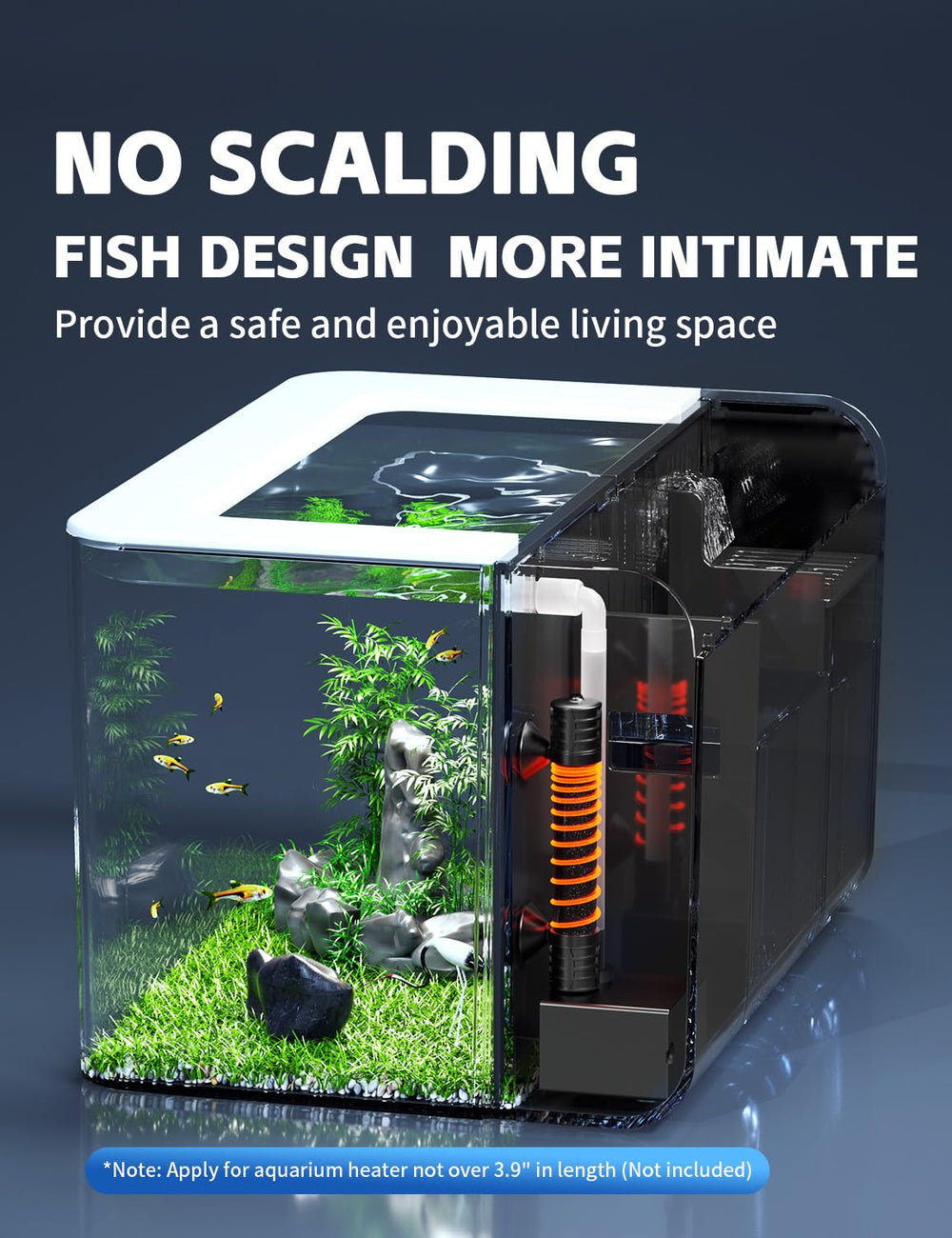 Ultra-quiet pump in Red Tail Fish 2.5-gallon kit