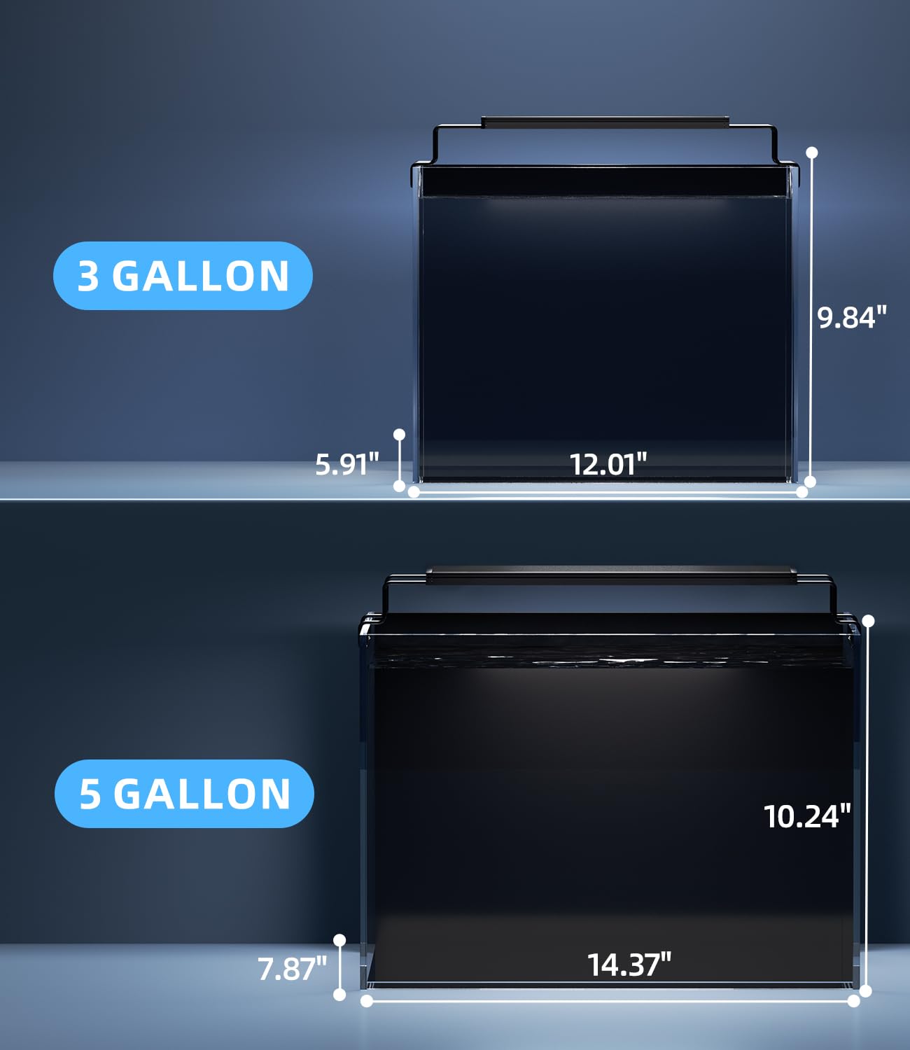 Red Tail Fish complete kit enables easy beginner aquariums and setup.