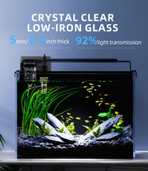Red Tail Fish 3-stage filter demonstrates mechanical, chemical, biological filtration.