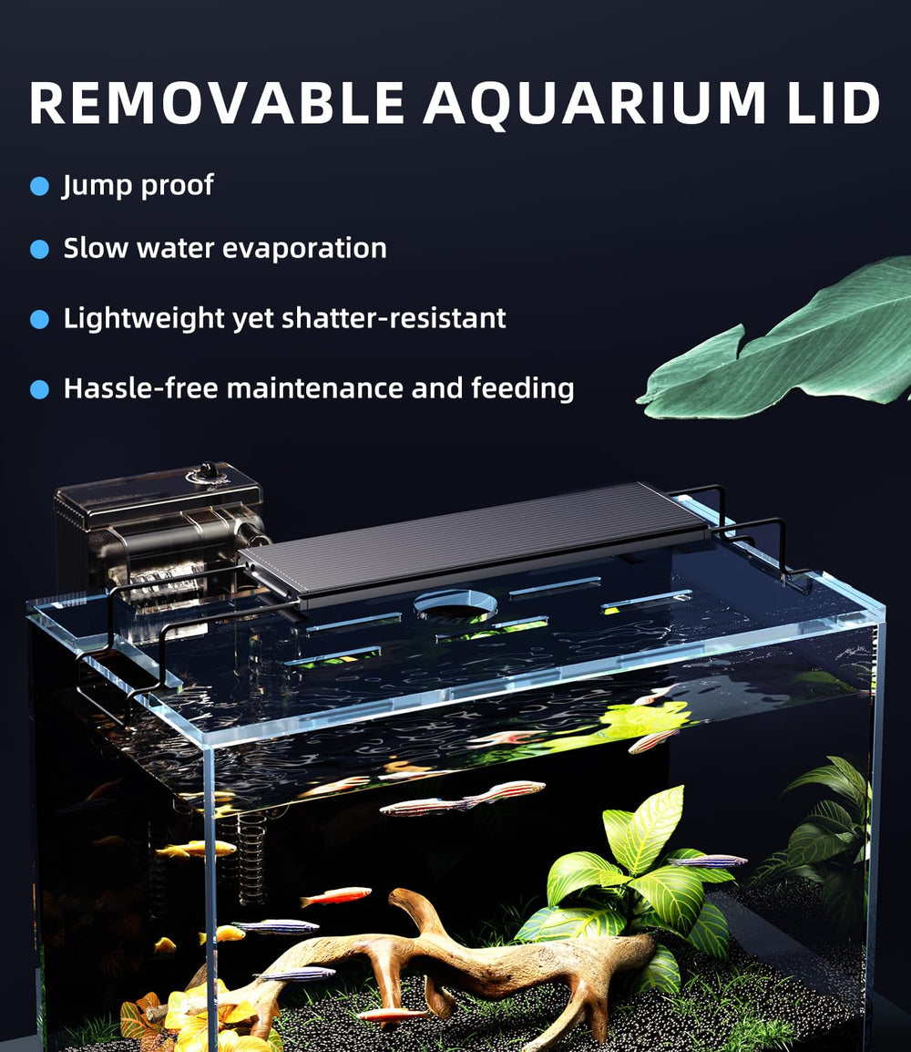 Red Tail Fish rimless glass design provides unobstructed viewing and reduced glare.