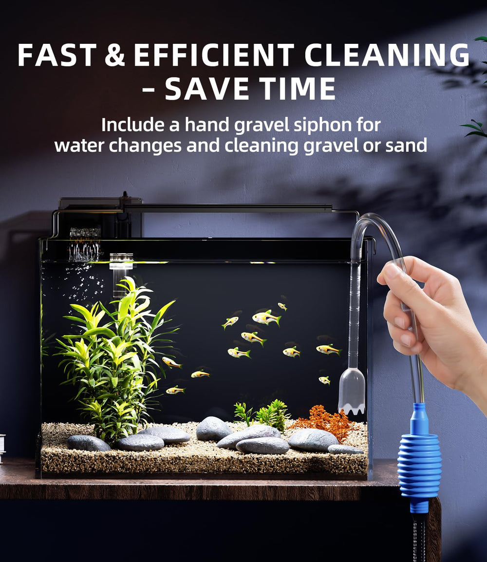 Red Tail Fish siphon vacuum for simple water changes and cleaning.