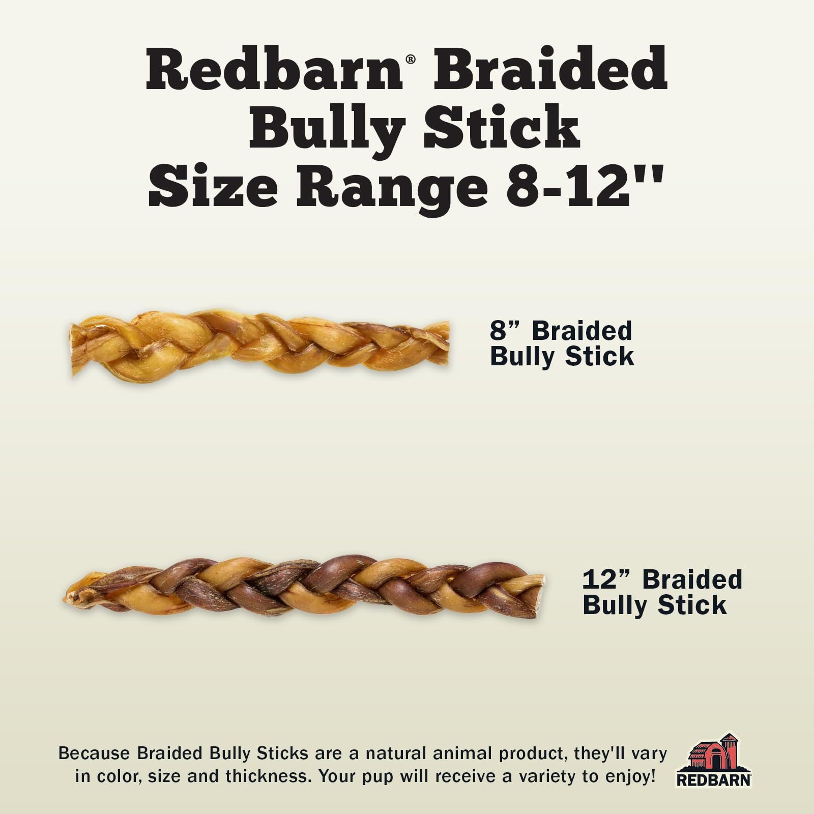 Redbarn bag shows weight-based packaging for consistent value.