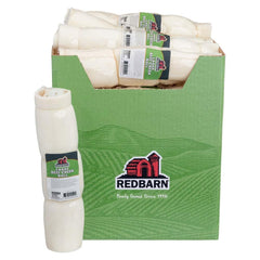 Redbarn beef cheek rolls uncoated texture close-up highlighting natural collagen for dogs.