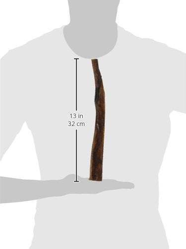 Redbarn Bully Sticks 12-inch texture close-up reveals natural chew texture for satisfying gnawing