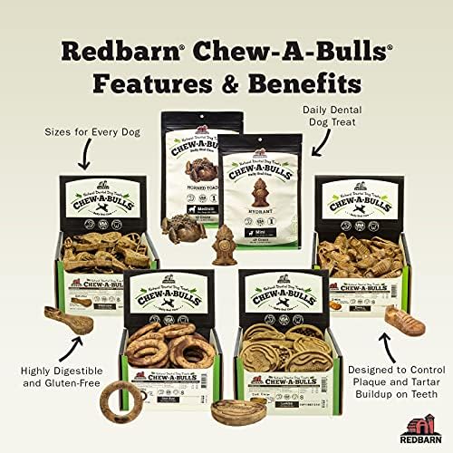 Redbarn Chew-A-Bulls easy-serve image for simple daily dosing.