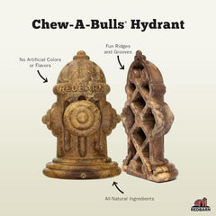 Redbarn Chew-A-Bulls con textura de rugosidades y canales para masajear encías.