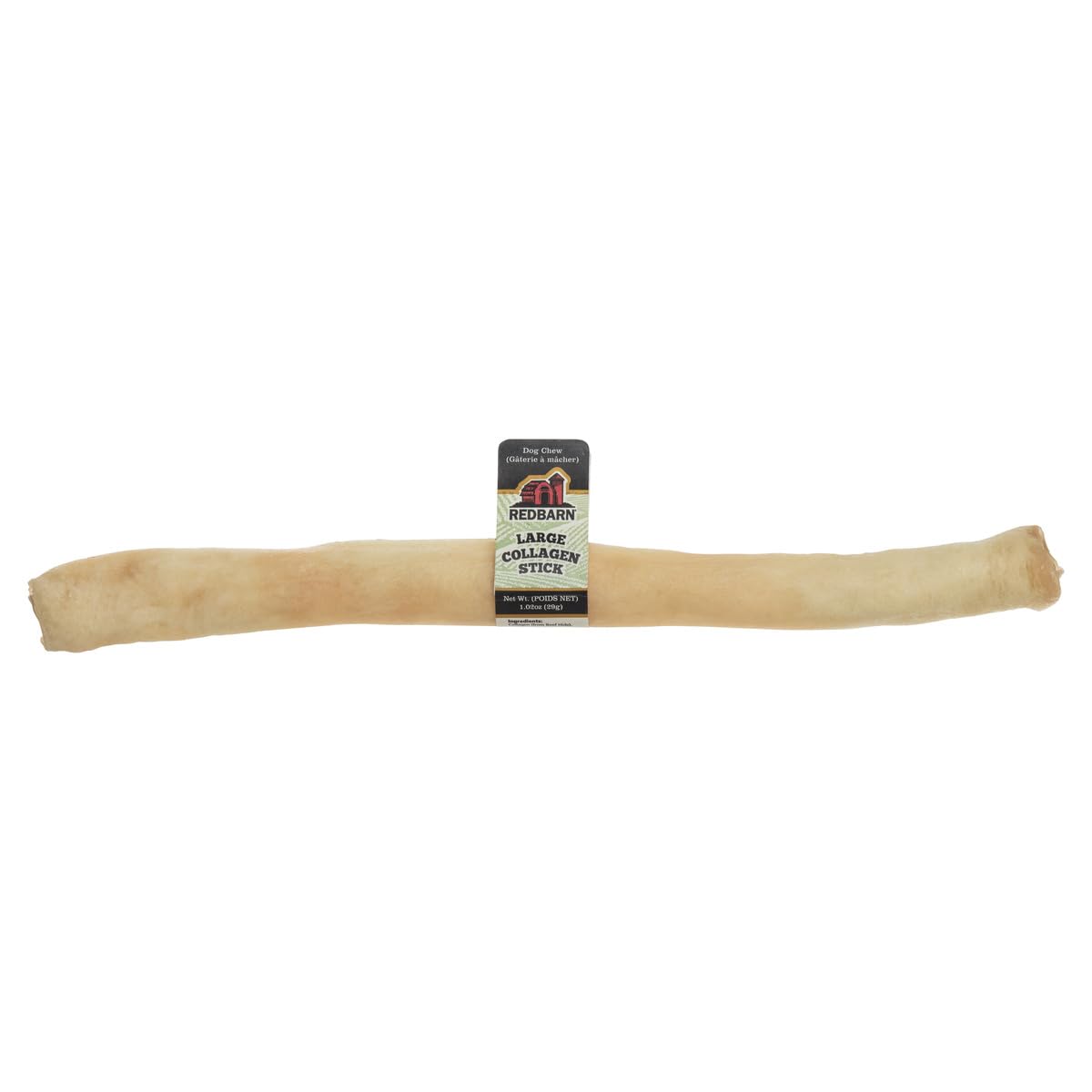Redbarn Collagen Sticks chewing action—durable chew for aggressive chewers.