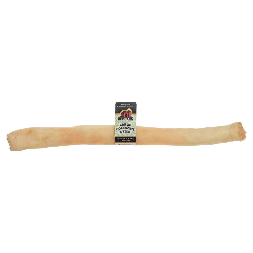Redbarn Collagen Sticks chewing action—durable chew for aggressive chewers.