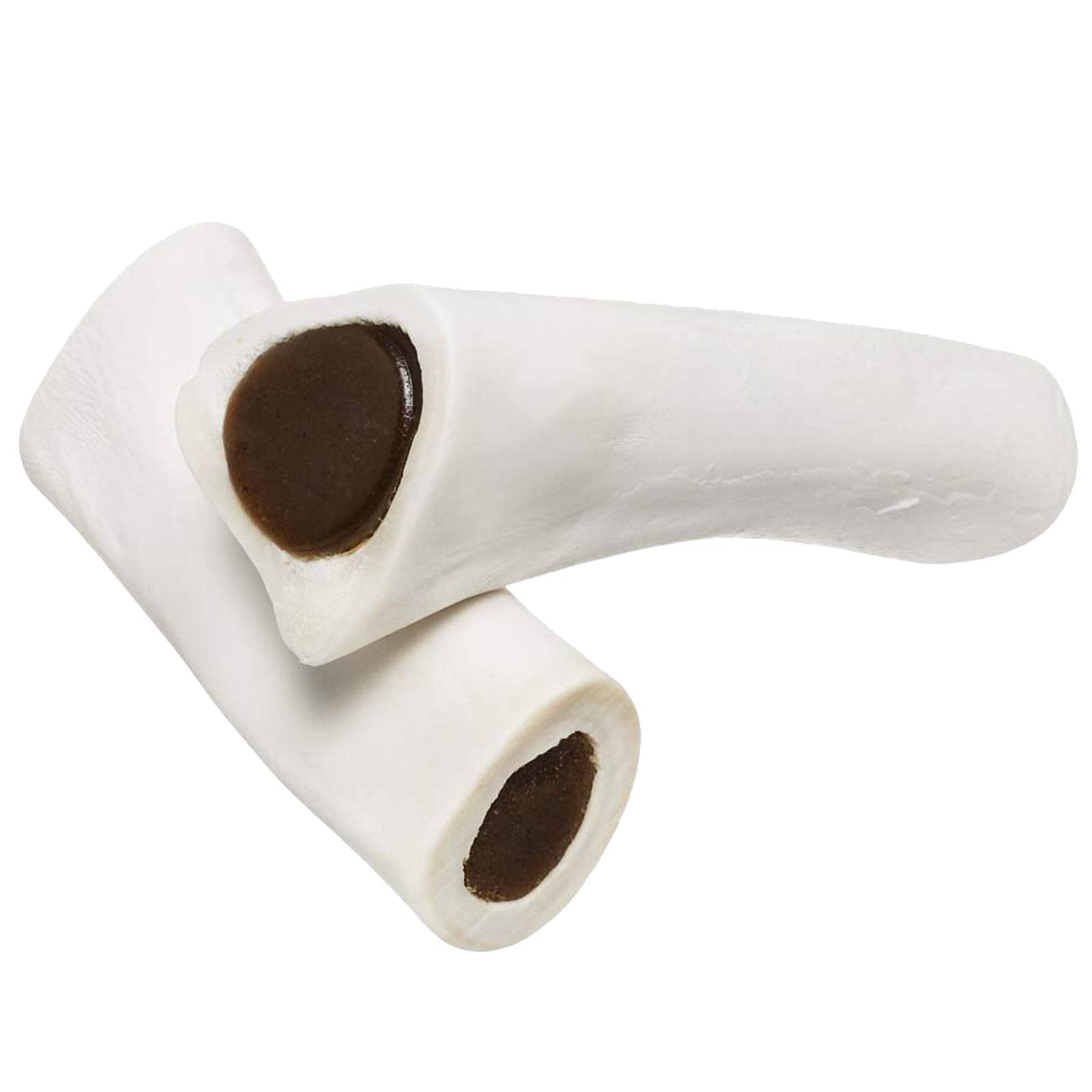 Redbarn filled dog bones large 6-inch beef femur for long-lasting chew.