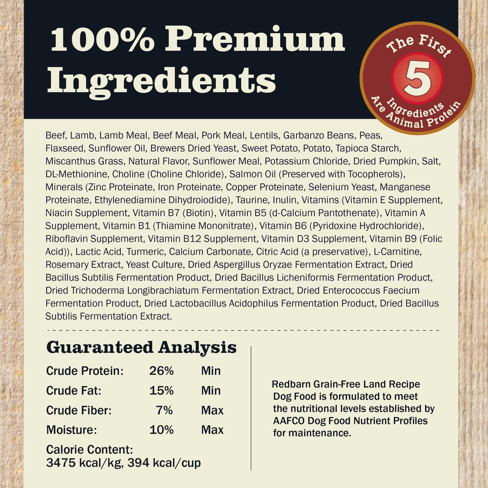 Redbarn L-carnitine Taurine heart graphic