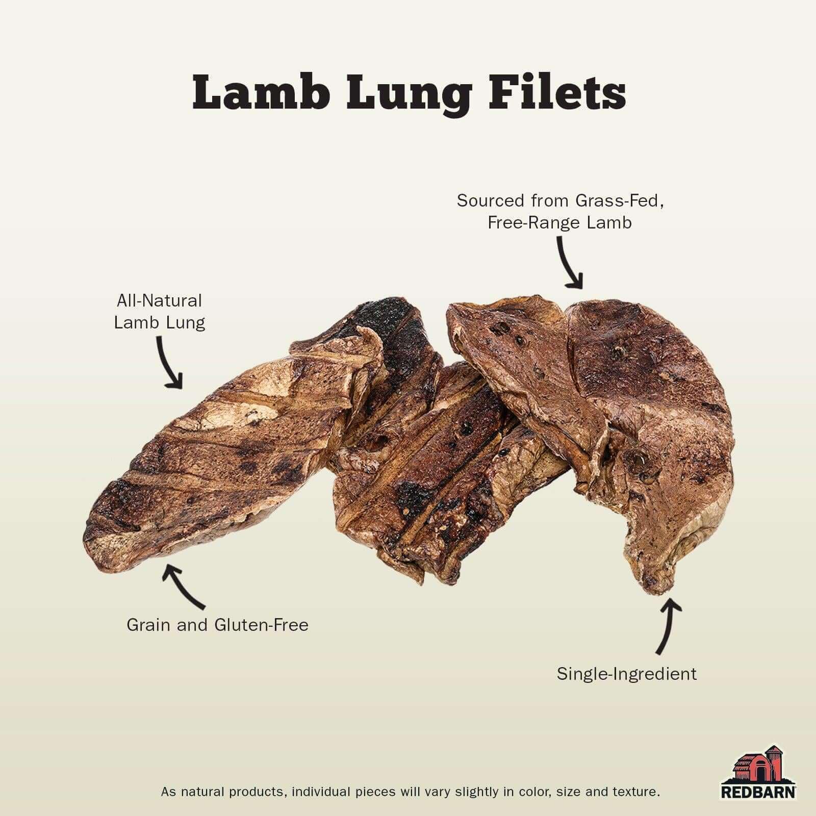 Redbarn Lamb Lung Filets oven-roasted texture highlights rich flavor for tasty rewards