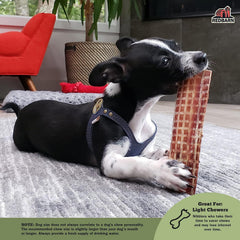 Redbarn Naturals Barky Bark bone-shape treats - single-protein beef chews ideal for dogs.