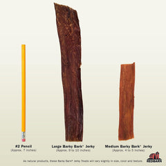 Redbarn Naturals Barky Bark ingredients panel - grain-free, gluten-free, soy-free, wheat-free.