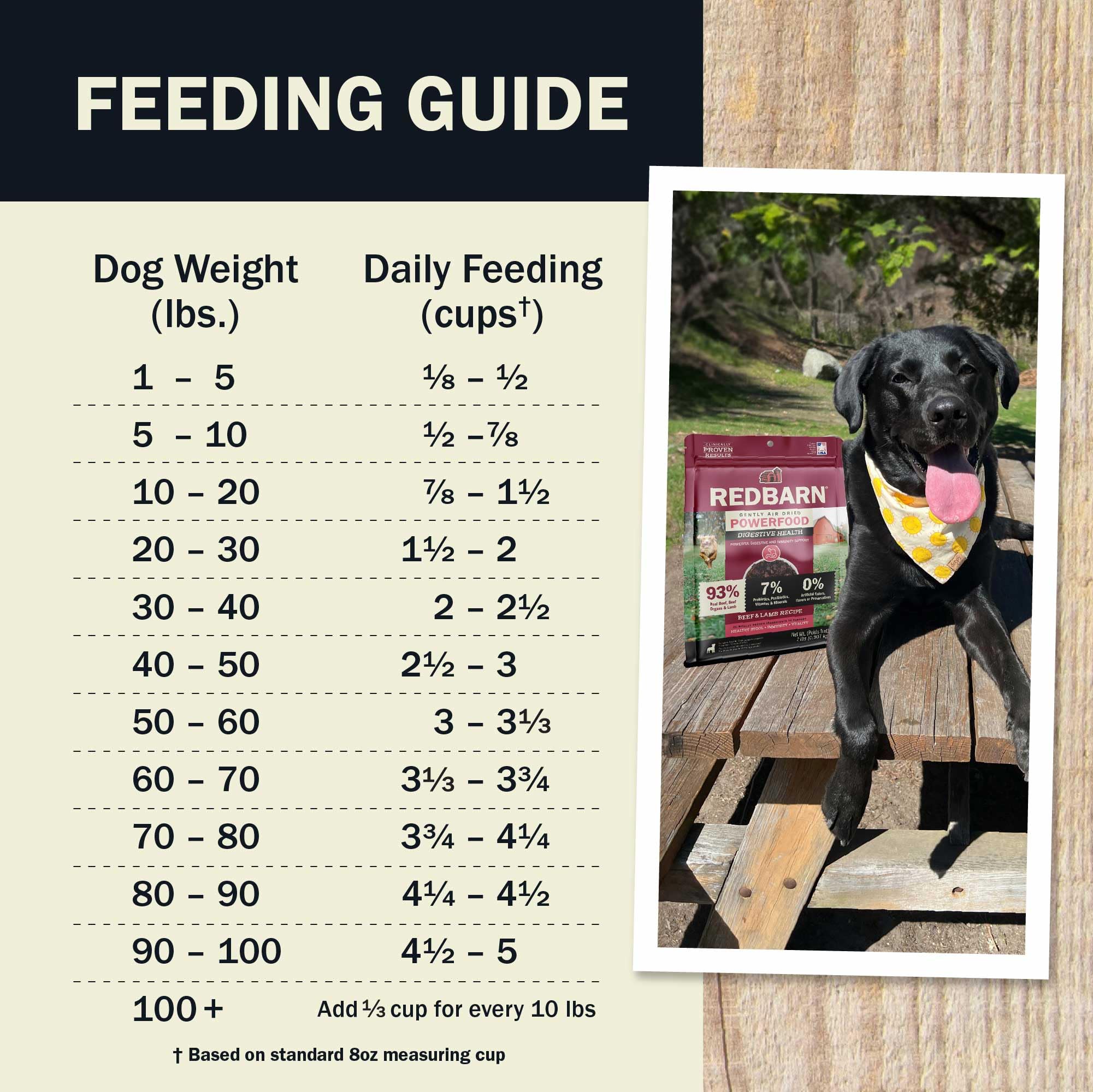 Redbarn Powerfood dog-eating scene suggests a satisfying meal topper option