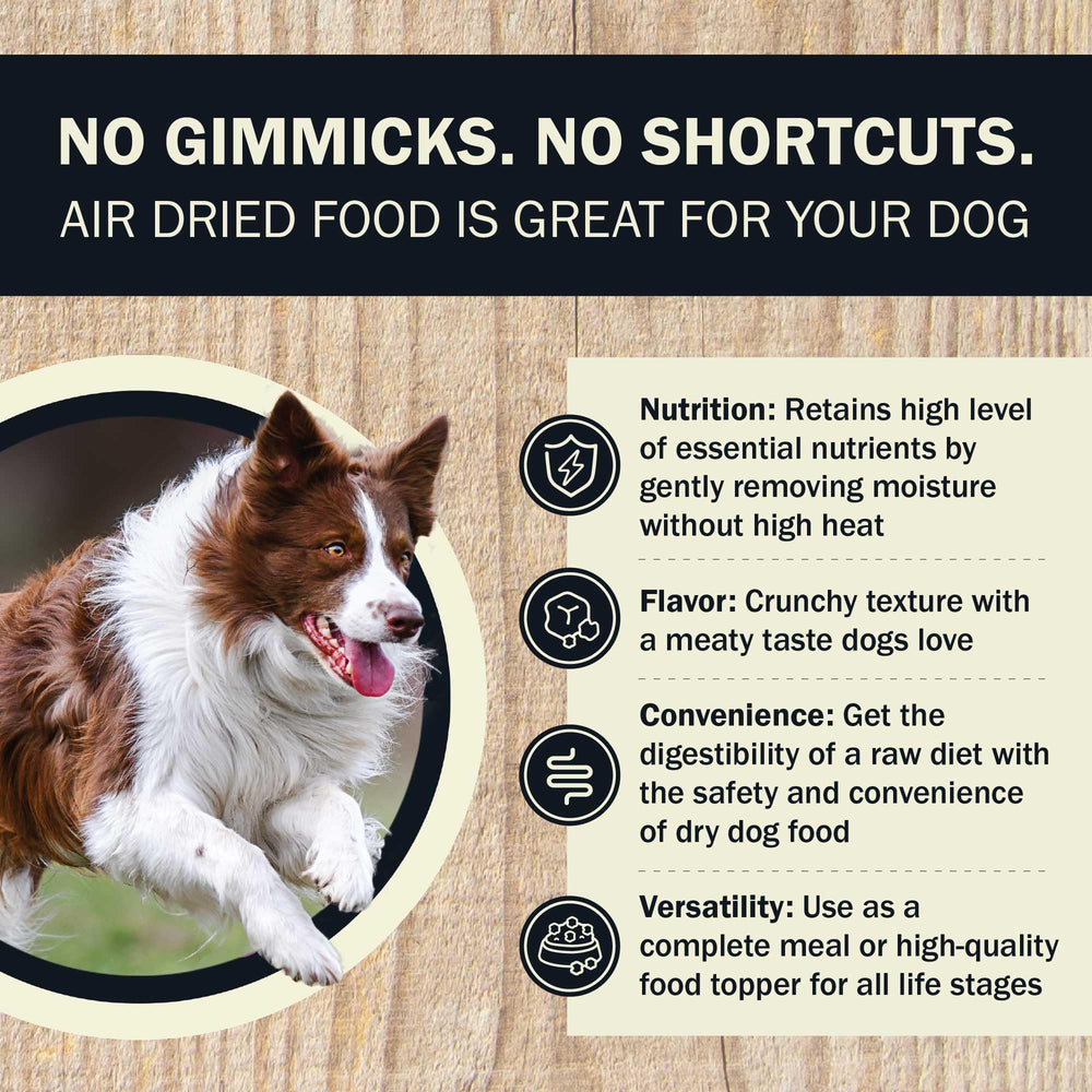 Redbarn Powerfood with omega-3 salmon oil promotes shiny coat and overall vitality.
