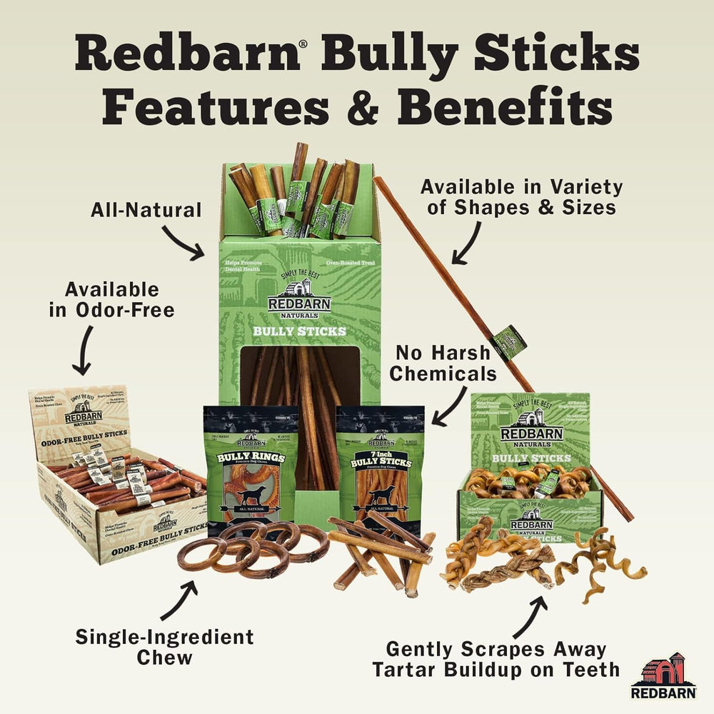 Redbarn rawhide-free dog chews — single-ingredient option for safe chewing.