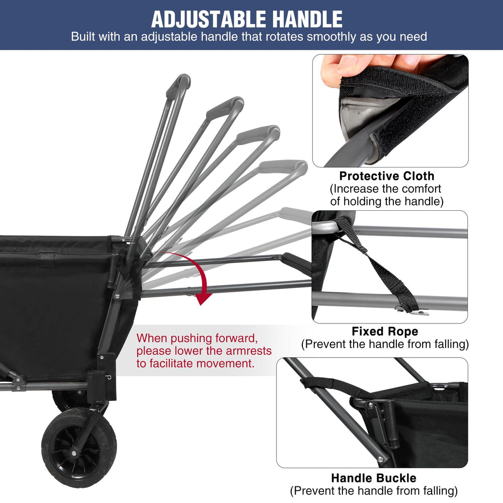 REDCAMP heavy-duty design supports groceries and tools with ease