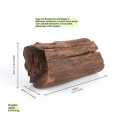 Redfeiyang Betta Wood Tunnel interior hollow invites bettas and reptiles to explore and hide